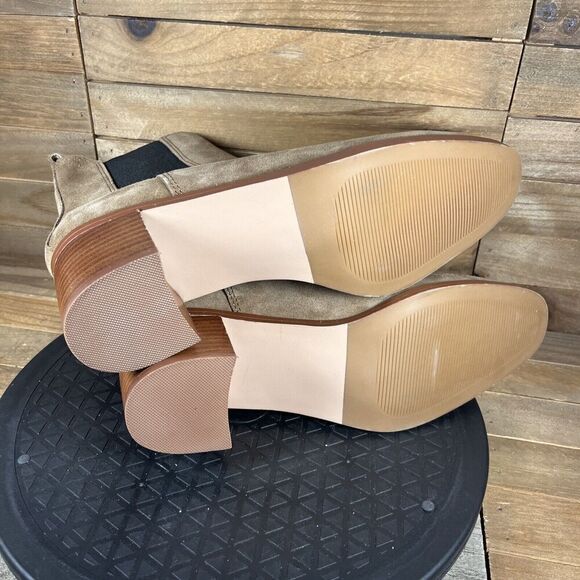 Steve Madden Women's Rhiannon Chelsea Boots Cognac Brown Suede Size 8.5 - Picture 10 of 10